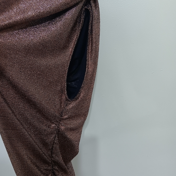 ZARA Festive days Asymeyric one shoulder shimmer rushed top size Small NEW - Picture 8 of 14